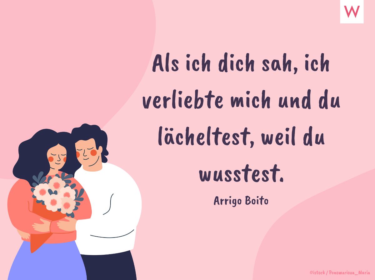 Als ich dich sah, ich verliebte mich und du lächeltest, weil du wusstest.